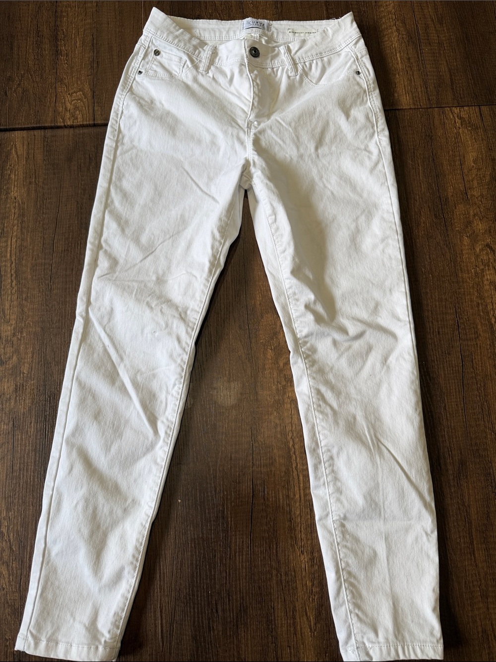 Curve Appeal Minimalist Jegging Blanco Mujer Talla 4/27 Stretch